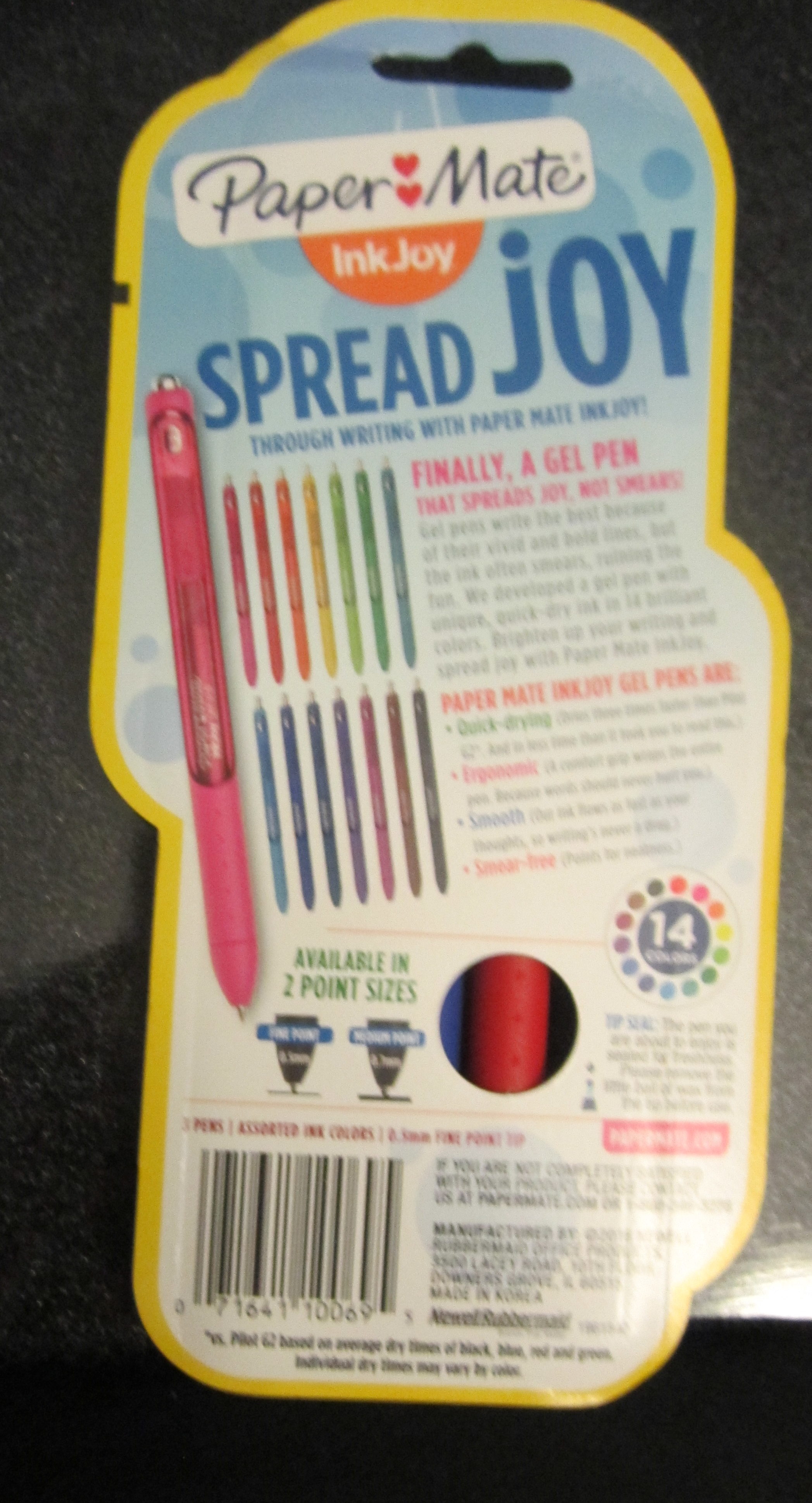Pen/Pencil Review] PaperMate InkJoy Gel Pen – 0.5mm Classic Colors – Rhonda  Eudaly