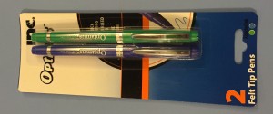 Inc Optimus Felt Tip Pens Fine Point 1 pack of 2 Pens~Optimus ~ Lavender,  Purple