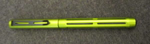 Spoke in Green aluminum pen with cap on