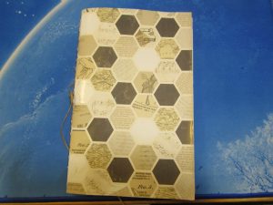Honeycomb hand bound notebook