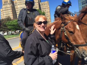 Rhonda with Quarter Horse