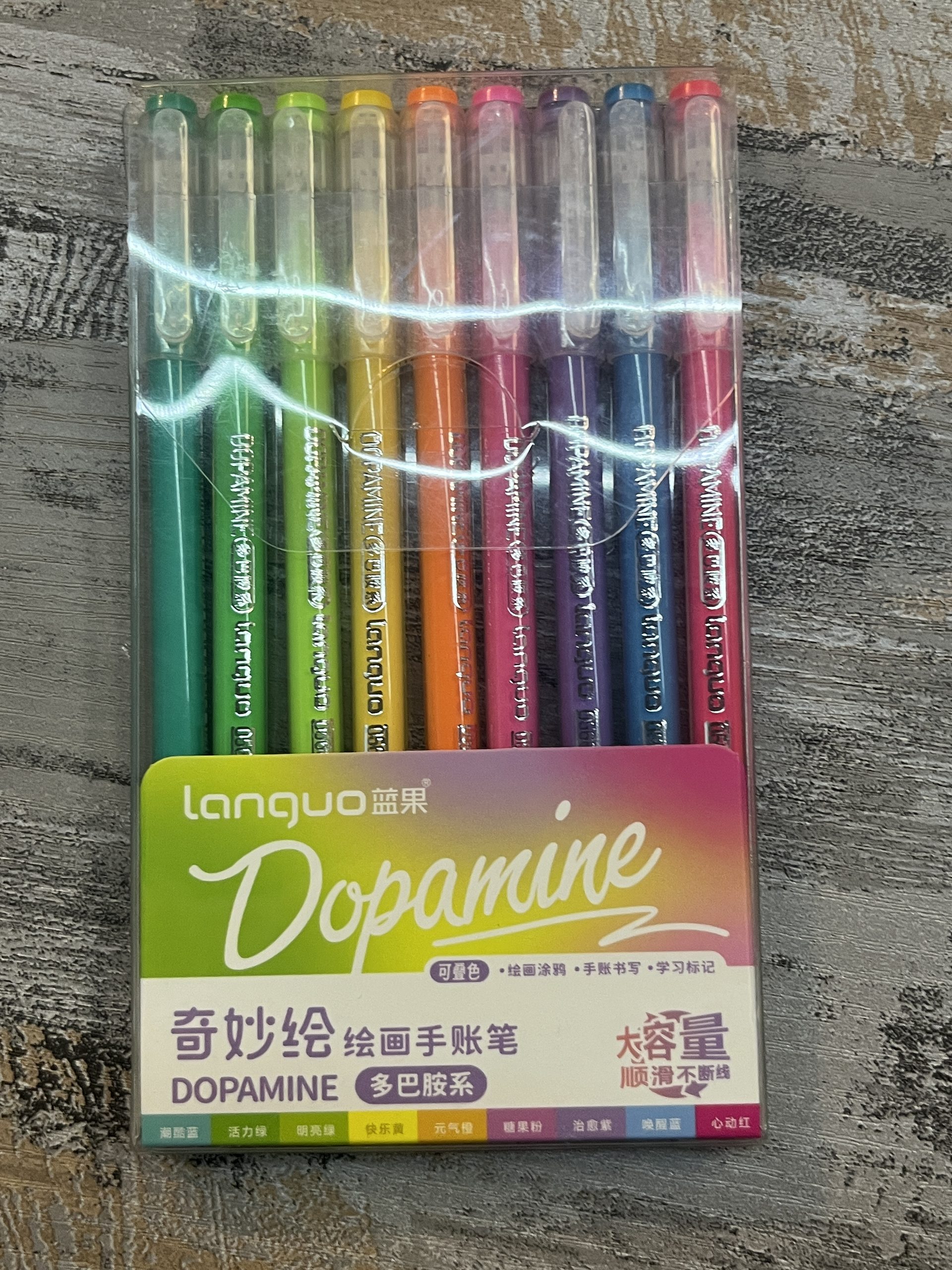 Lanquo Dopamine pens in nine neon colors
