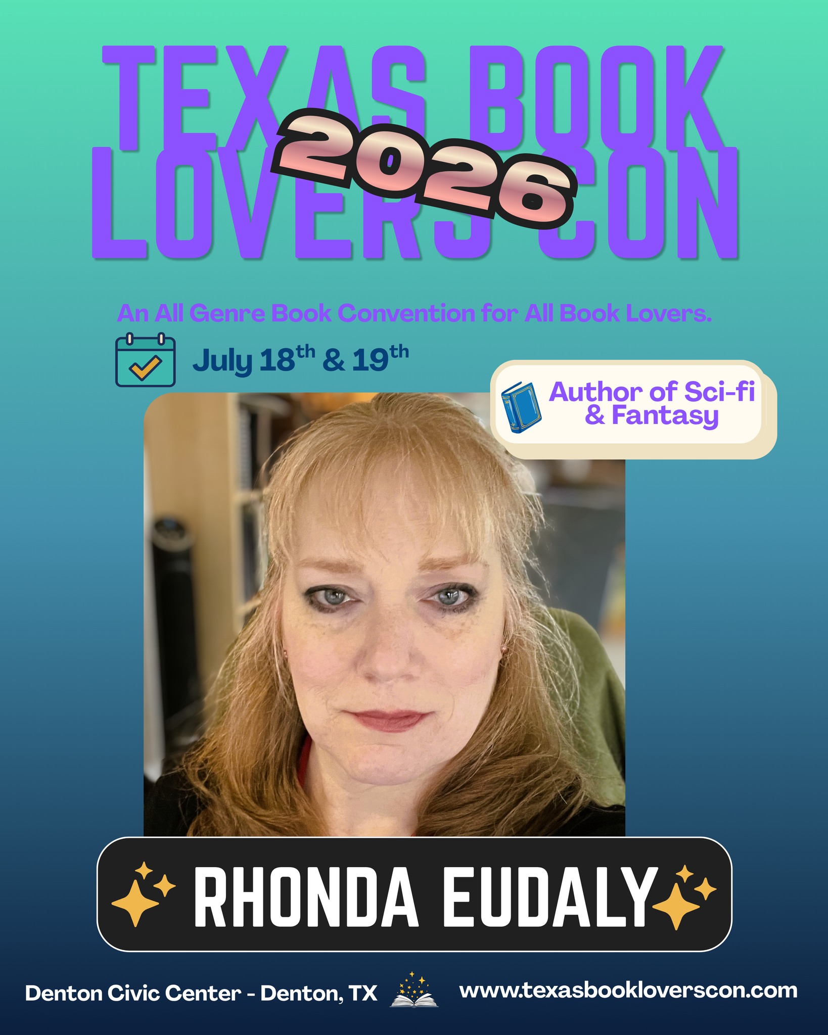 Texas Book Lovers Con 2026 - Rhodna Eudaly