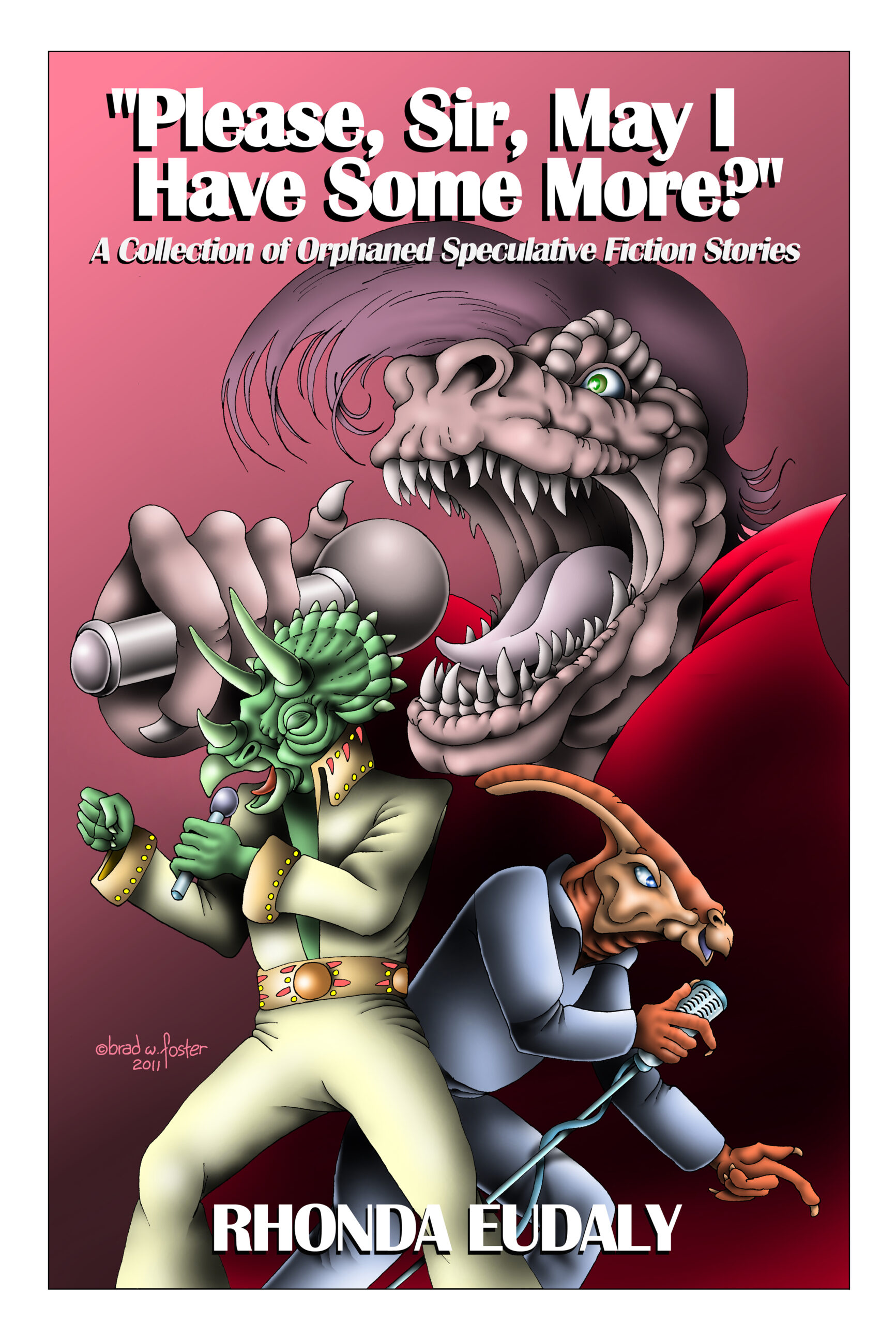 Please, sir, may I have some more? A collection of orphaned short stories with three dinosaurs in jump suits and singing