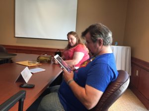 A photo of A Lee Martinez reading